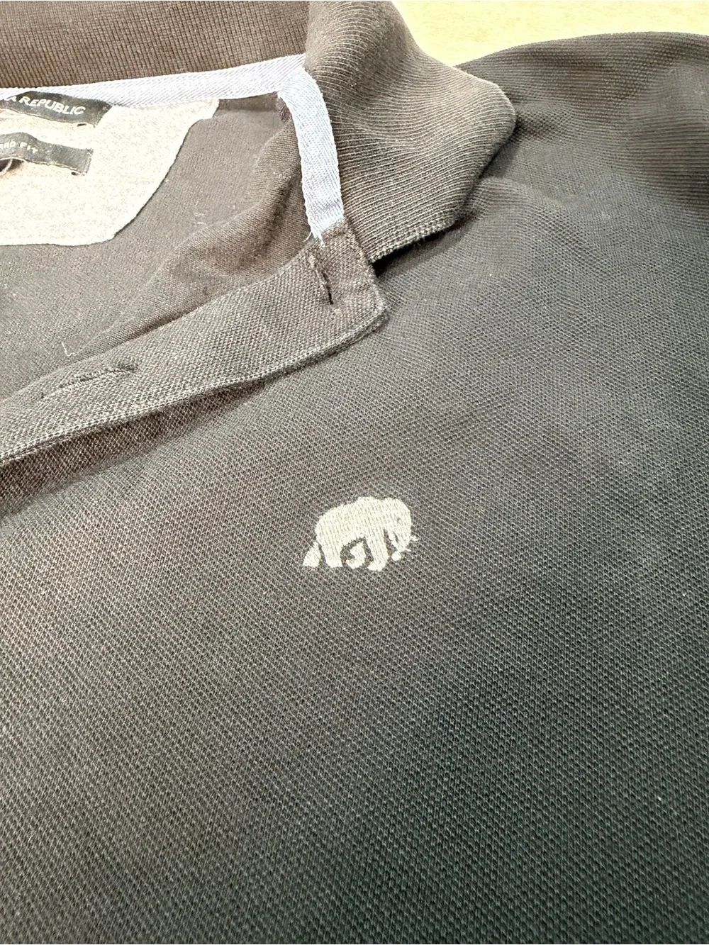Banana Republic Black Short Sleeve Polo